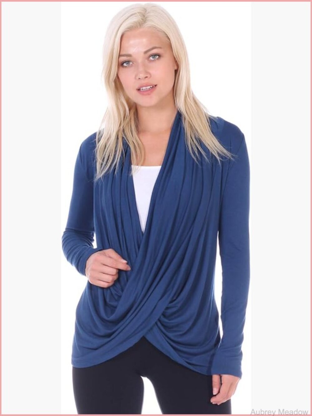 Long Sleeve Criss Cross Cardigan Plus Size Casual Fall Layering